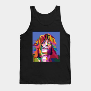 Abstract Patti Smith in WPAP Popart Tank Top